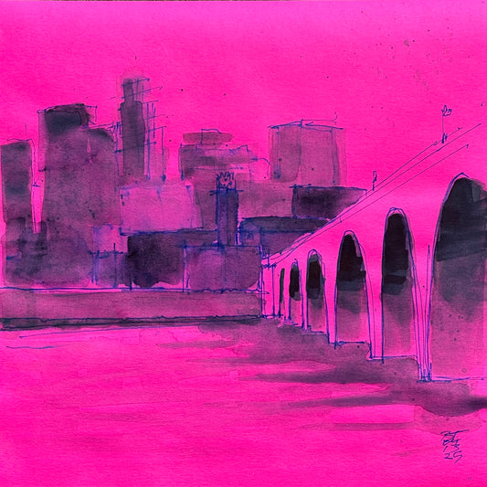 Stone Arch Bridge, Minneapolis Skyline, Astrobrite, 04.13.25