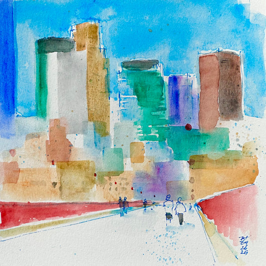 Minneapolis Skyline from Stone Arch Bridge, Minneapolis, 04.26.25