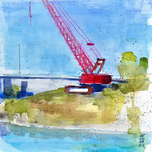 Crane at Boom Island Marina, Minneapolis, 05.04.25