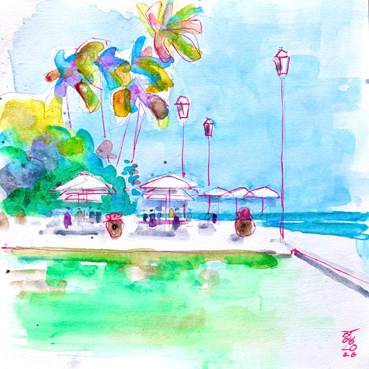 Queen's Beach Cafe, Waikiki, Oahu, 08.20.26