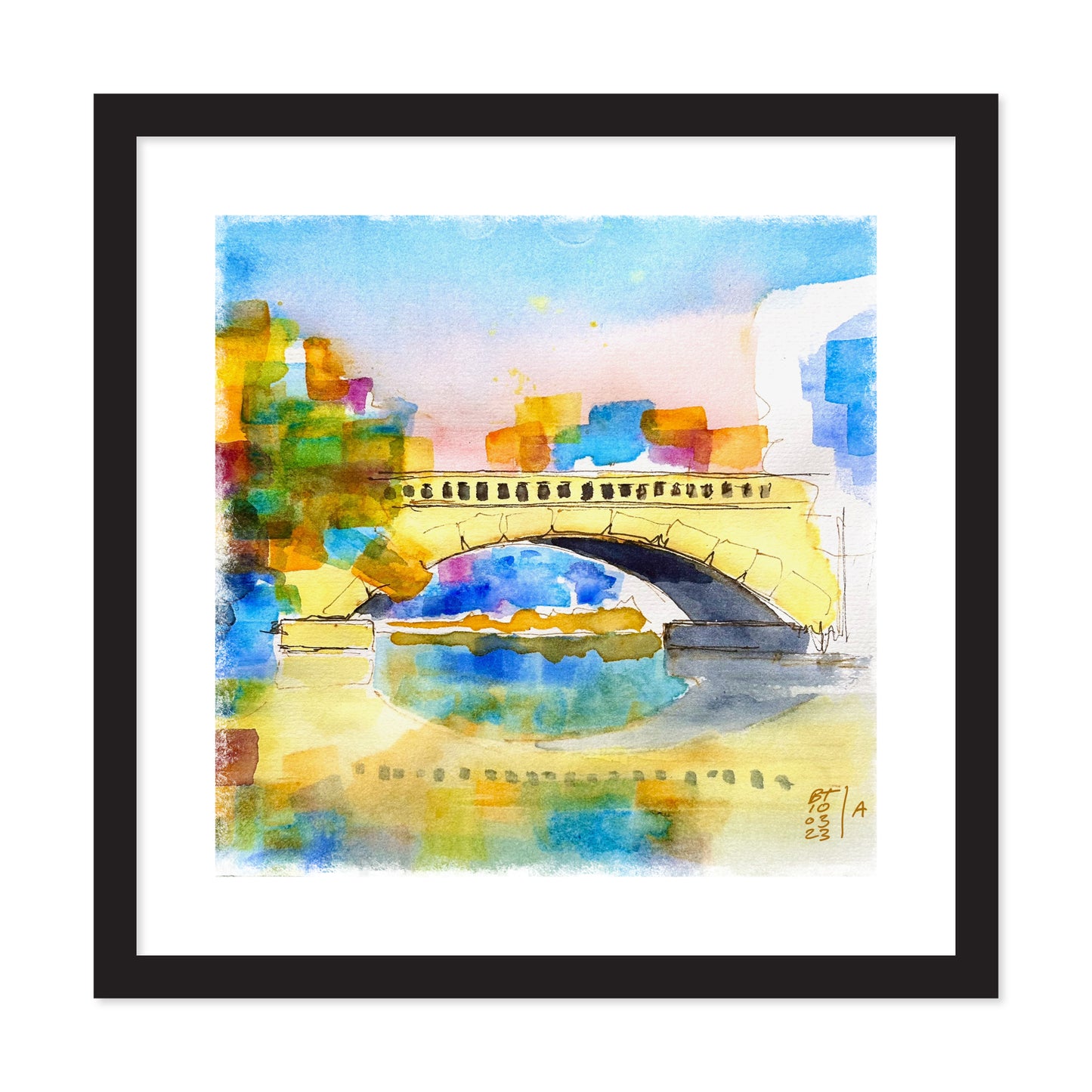 Lake of the Isles Bridge, Poster Print
