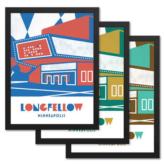 Longfellow, Minneapolis, Minimalist Art, Poster Print