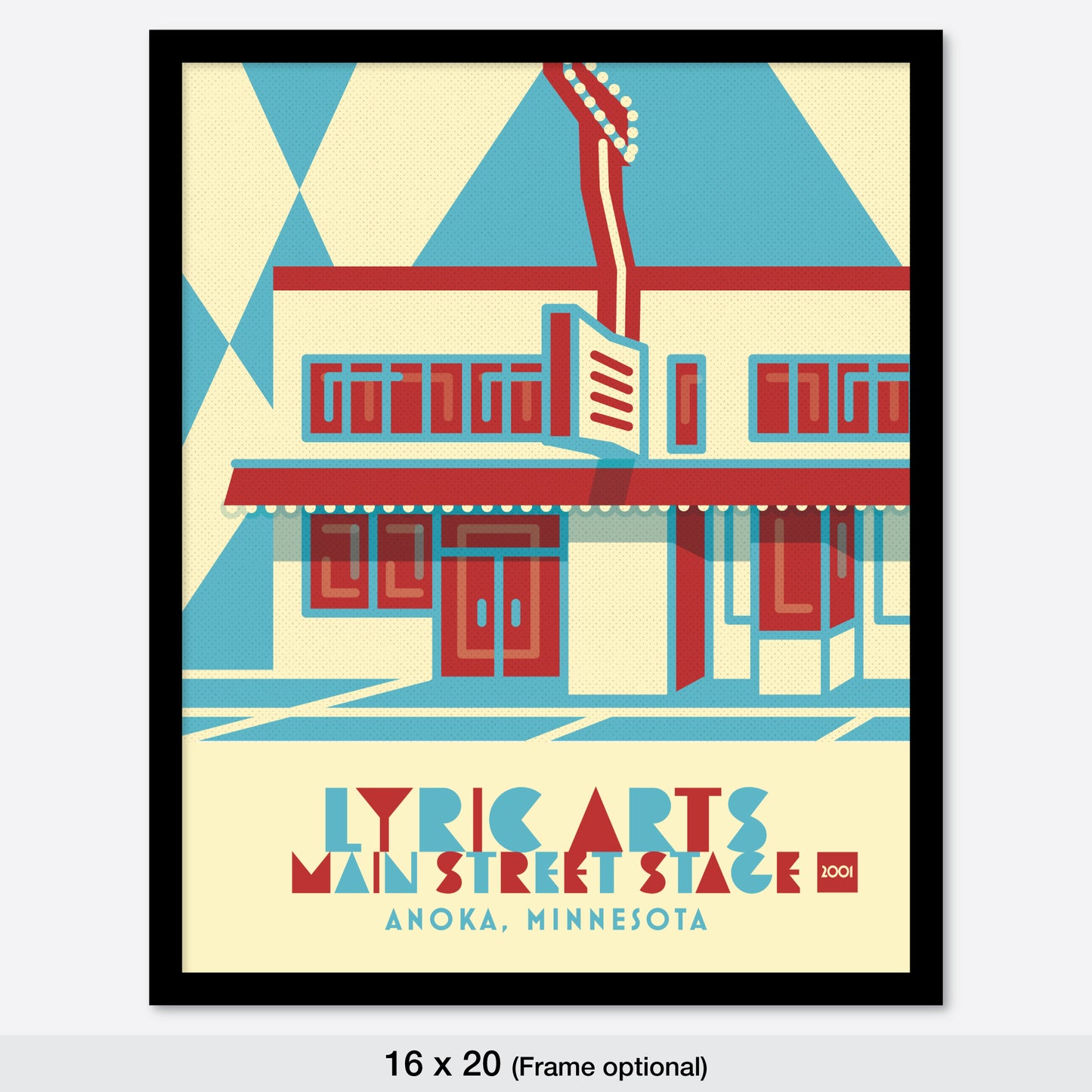 Lyric Arts Main Street Stage, Anoka, Minnesota, Minimalist Art (Copy)