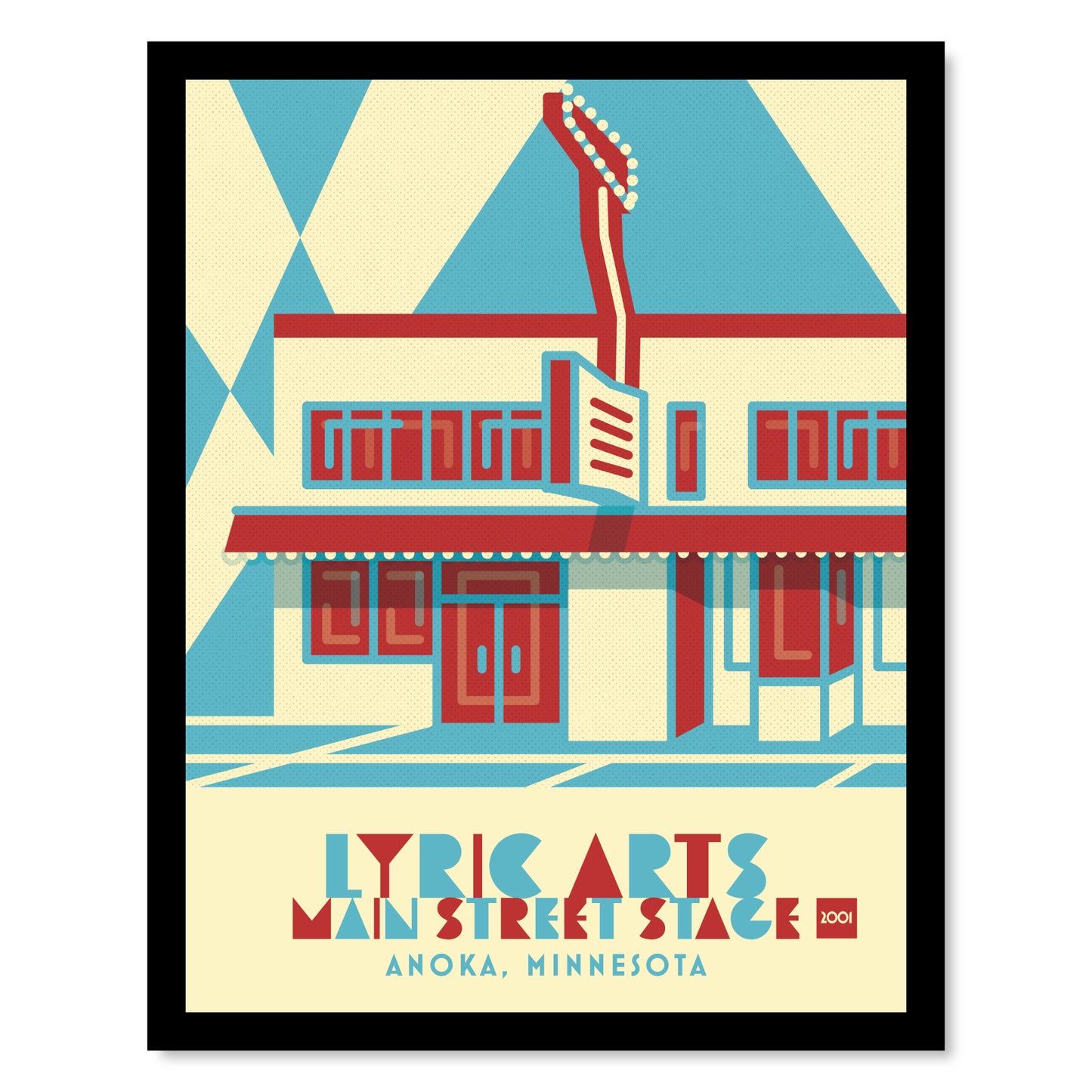 Lyric Arts Main Street Stage, Anoka, Minnesota, Minimalist Art (Copy)