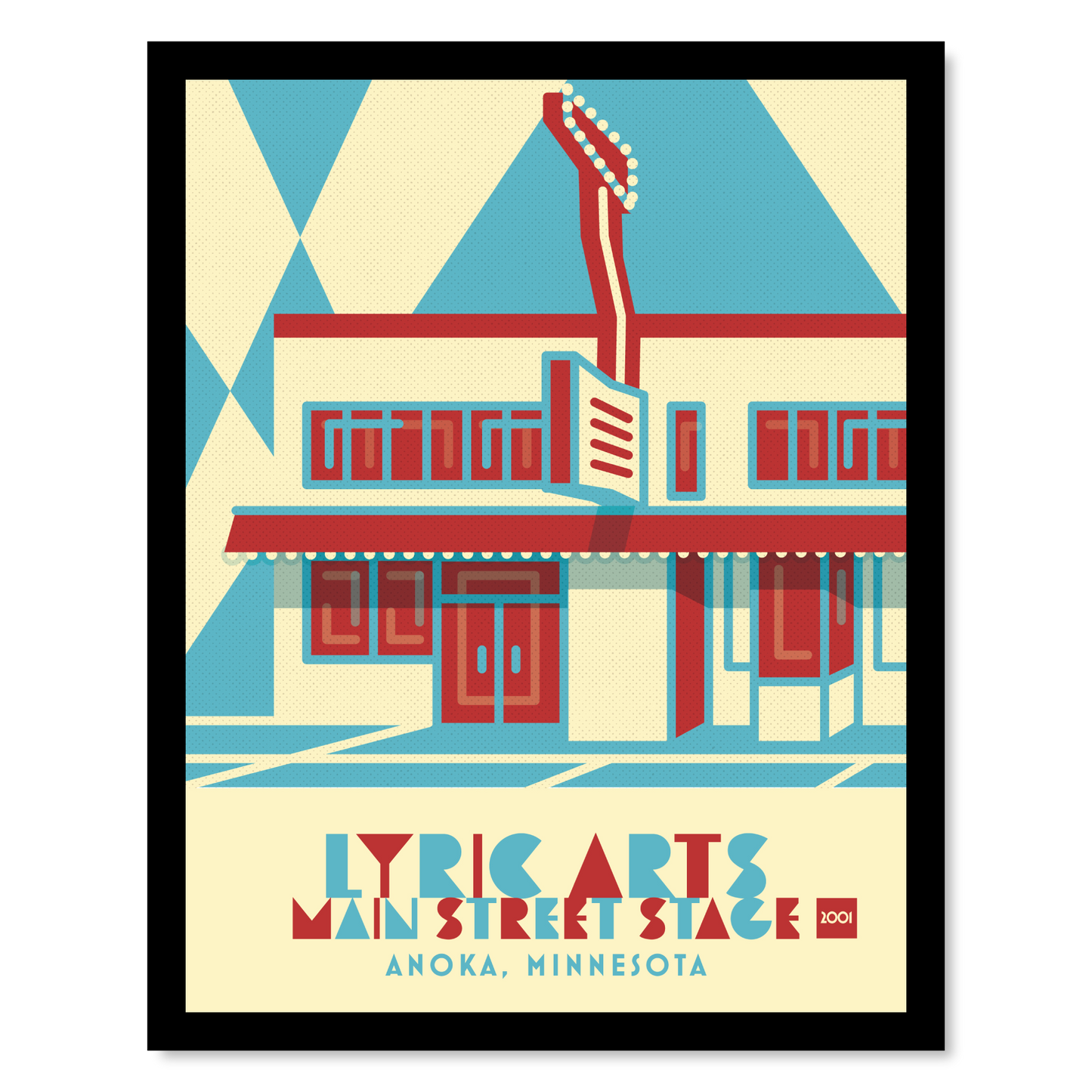 Lyric Arts Main Street Stage, Anoka, Minnesota, Minimalist Art (Copy)