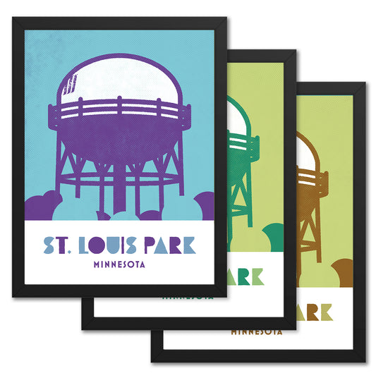 St. Louis Park, Minnesota, Minimalist Art, Poster Print