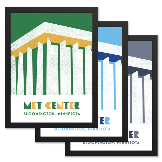 Met Center, Minneapolis, Minnesota, Minimalist Art, Poster Print