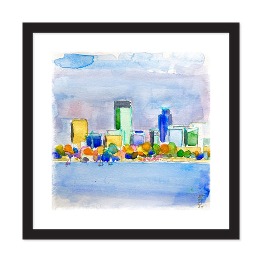 Minneapolis Skyline, Poster Print