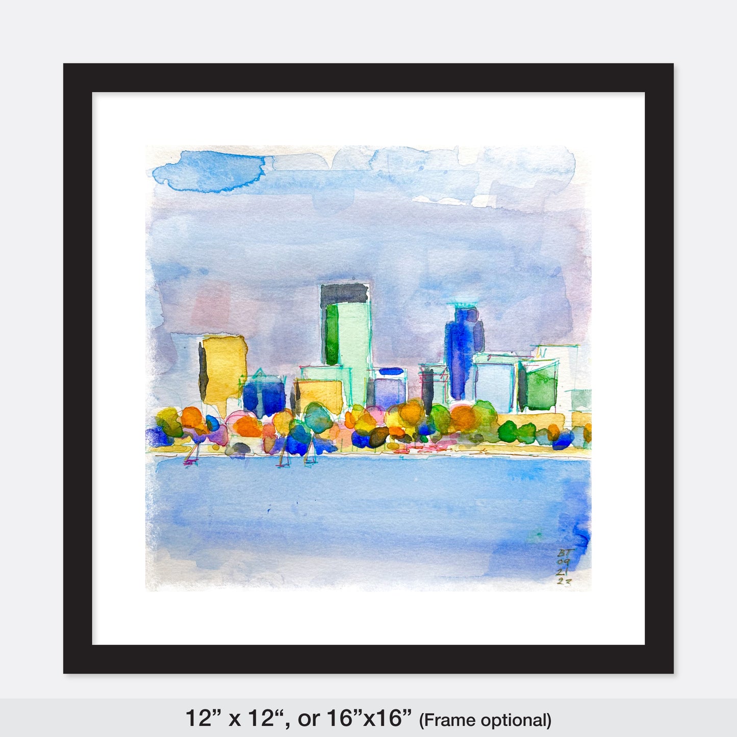 Minneapolis Skyline, Poster Print