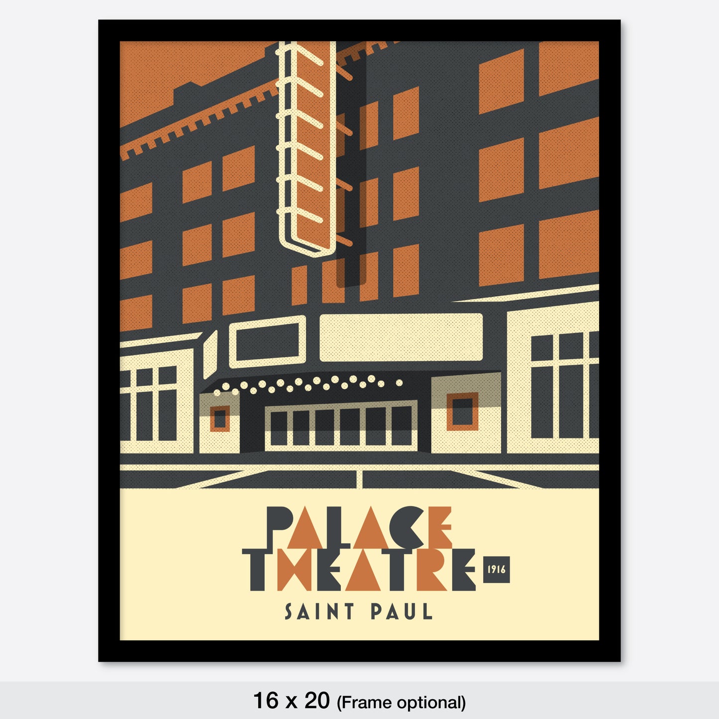 Palace Theatre, St. Paul, Minnesota, Minimalist Art