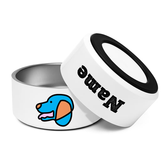 Pop-Art Beagle, with Custom Name, Bowl