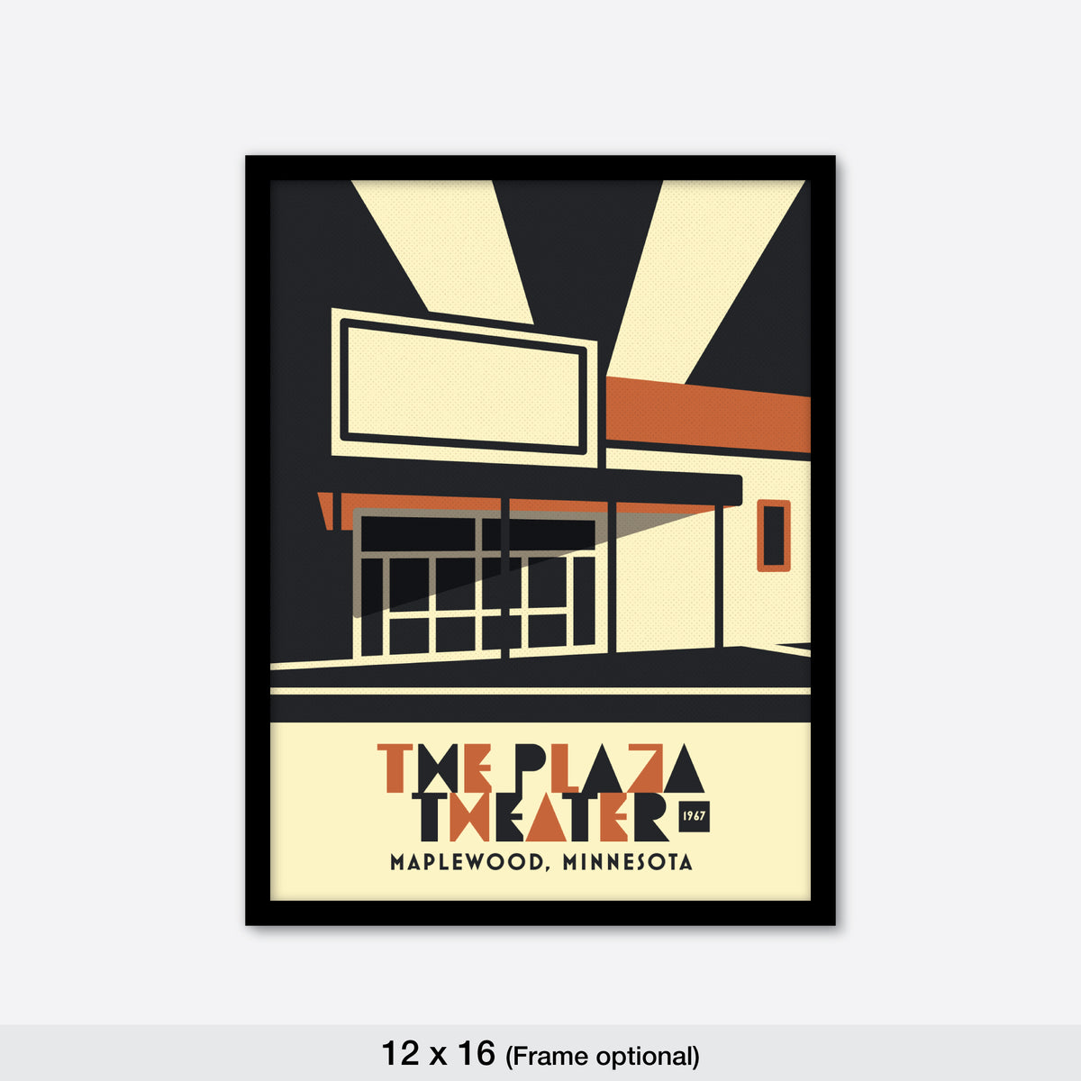 Plaza Theater, Maplewood, Minnesota, Minimalist Art