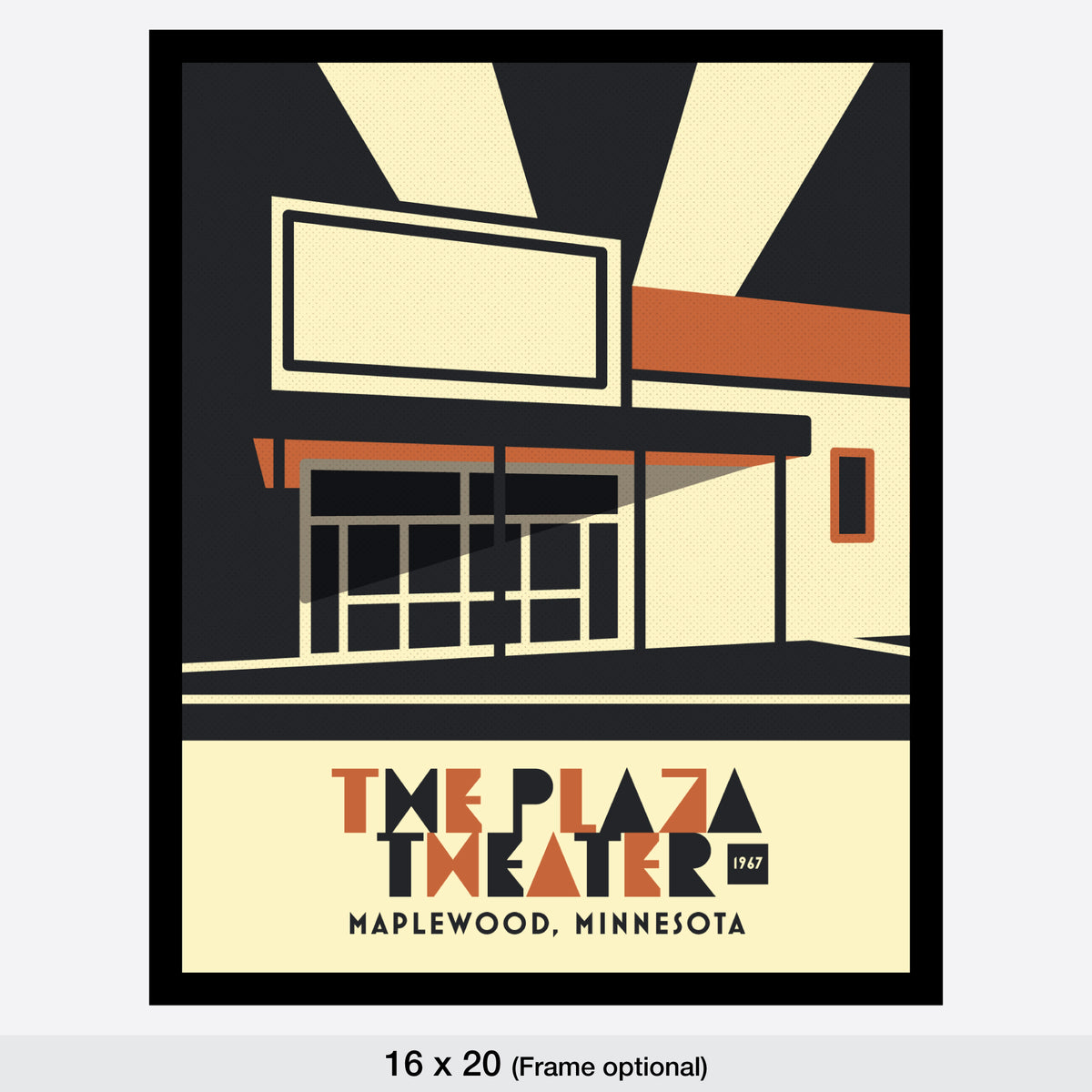 Plaza Theater, Maplewood, Minnesota, Minimalist Art