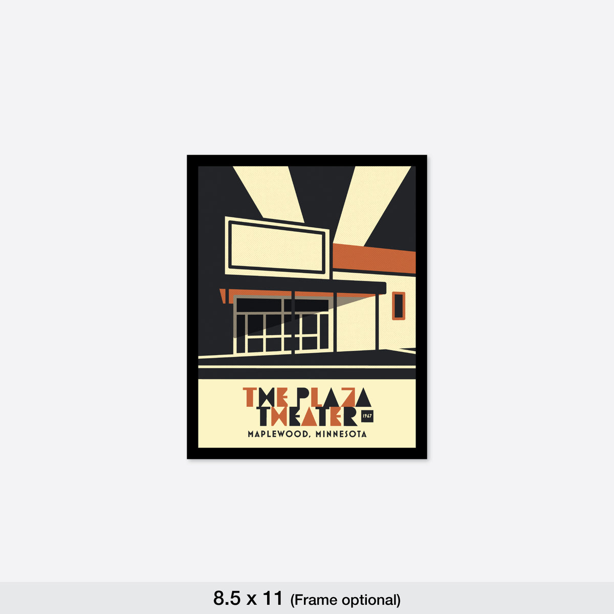 Plaza Theater, Maplewood, Minnesota, Minimalist Art