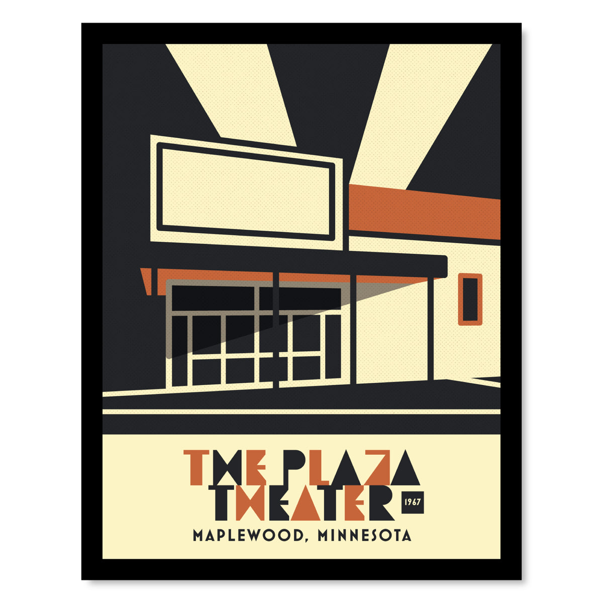 Plaza Theater, Maplewood, Minnesota, Minimalist Art
