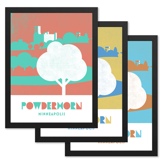 Powderhorn Park, Minneapolis, Minnesota, Minimalist Art, Poster Print