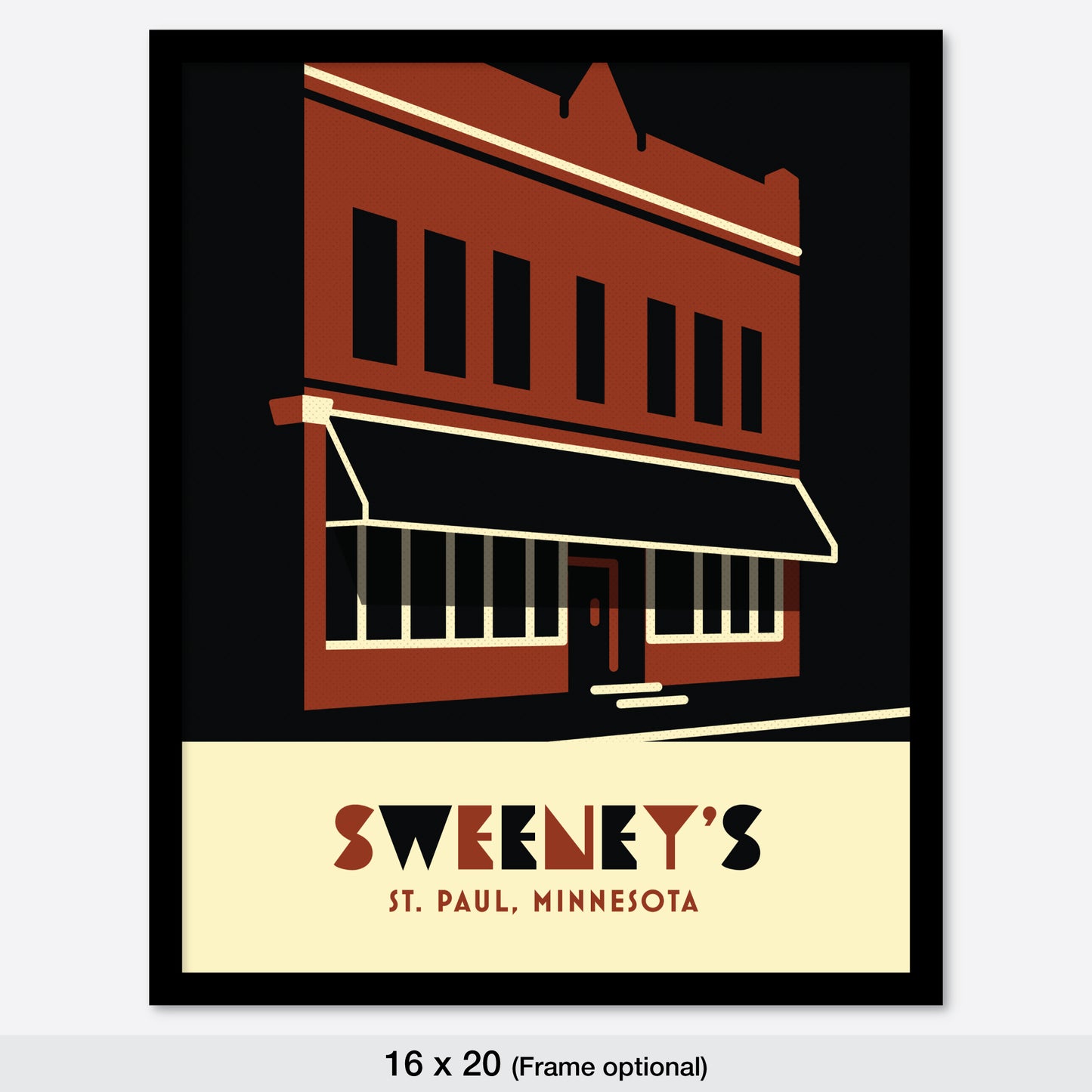 Sweeney’s Saloon, St. Paul, Minnesota, Minimalist Art