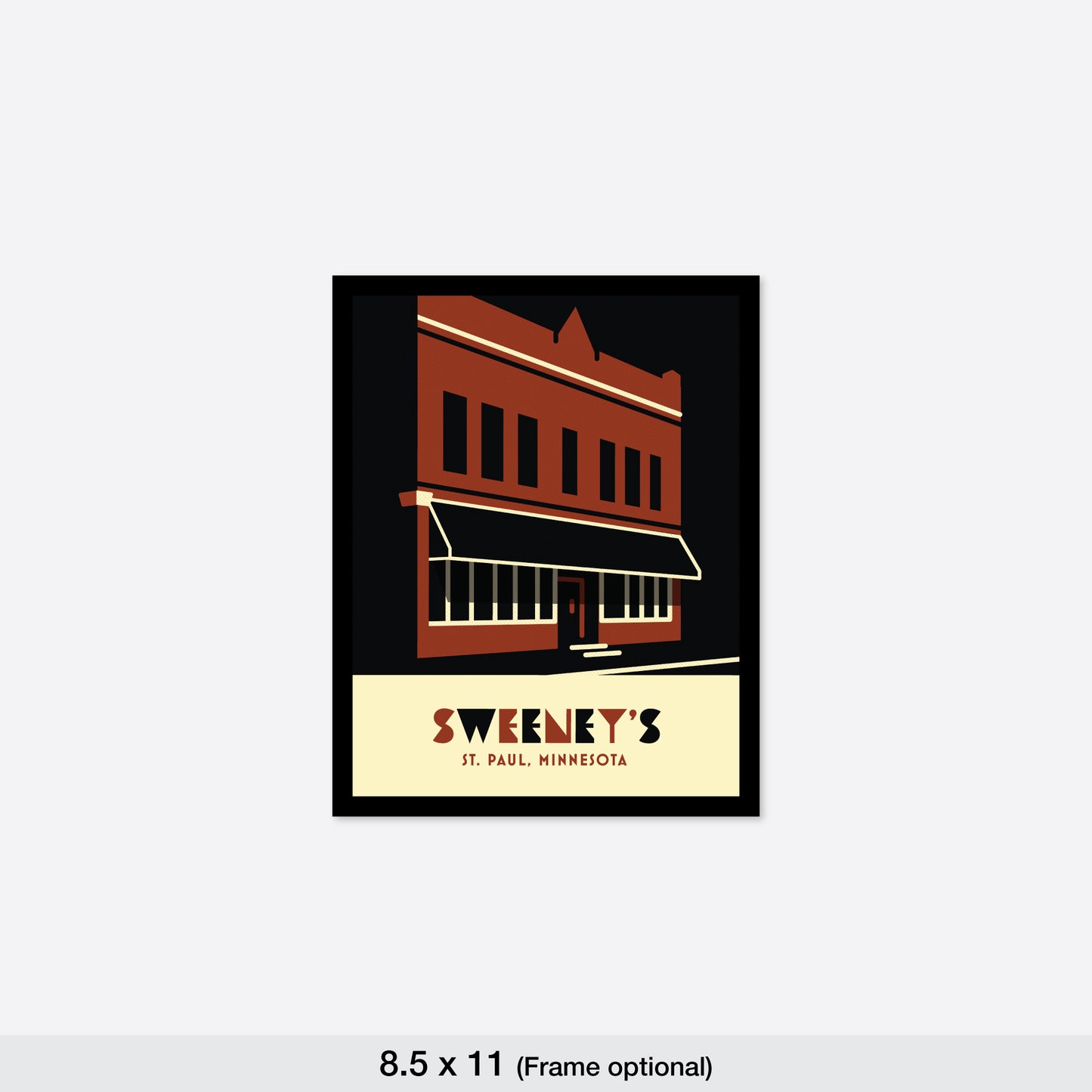 Sweeney’s Saloon, St. Paul, Minnesota, Minimalist Art