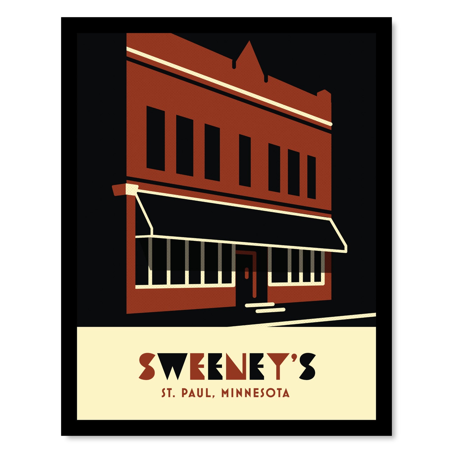 Sweeney’s Saloon, St. Paul, Minnesota, Minimalist Art