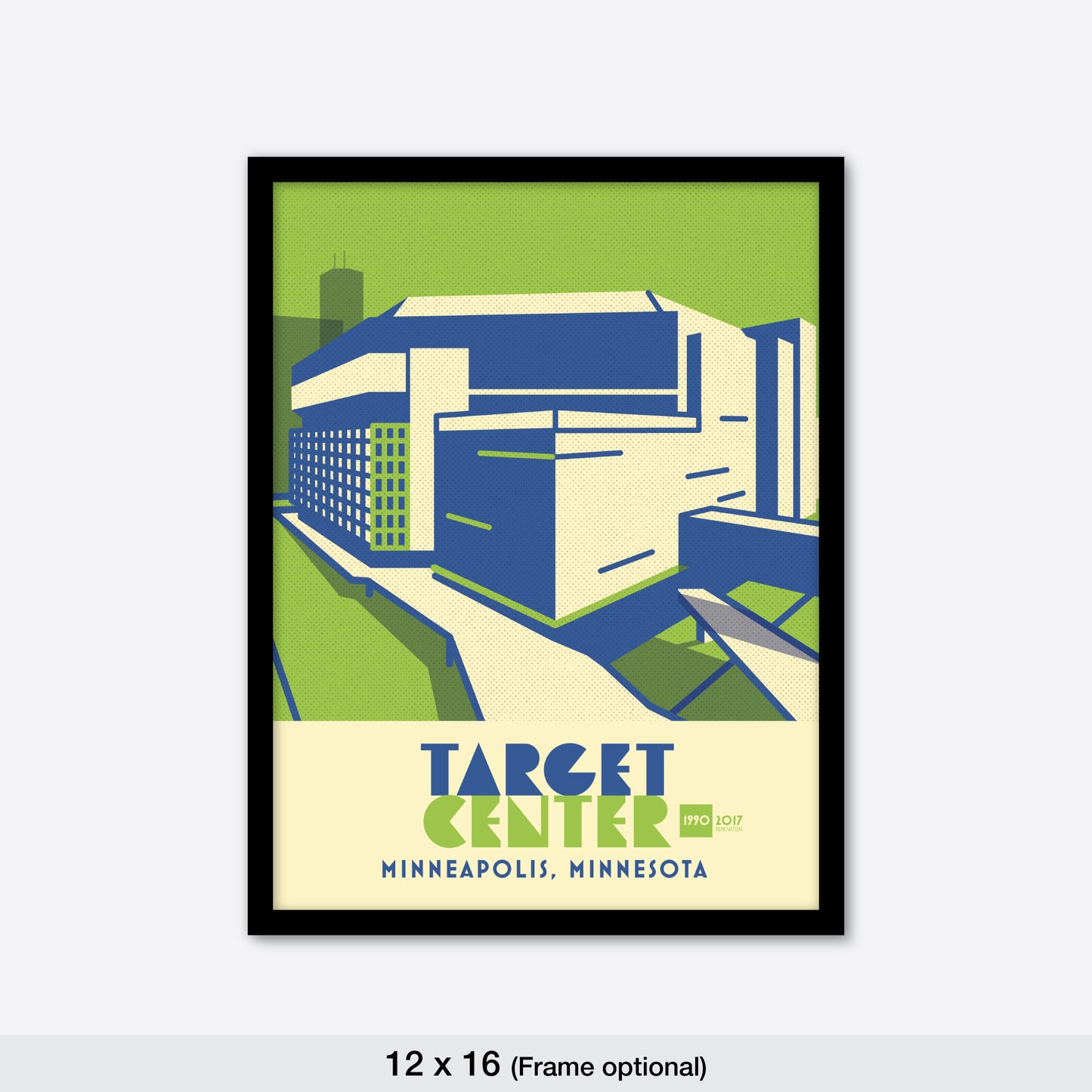 Target Center Back View, Minneapolis, Minimalist Art