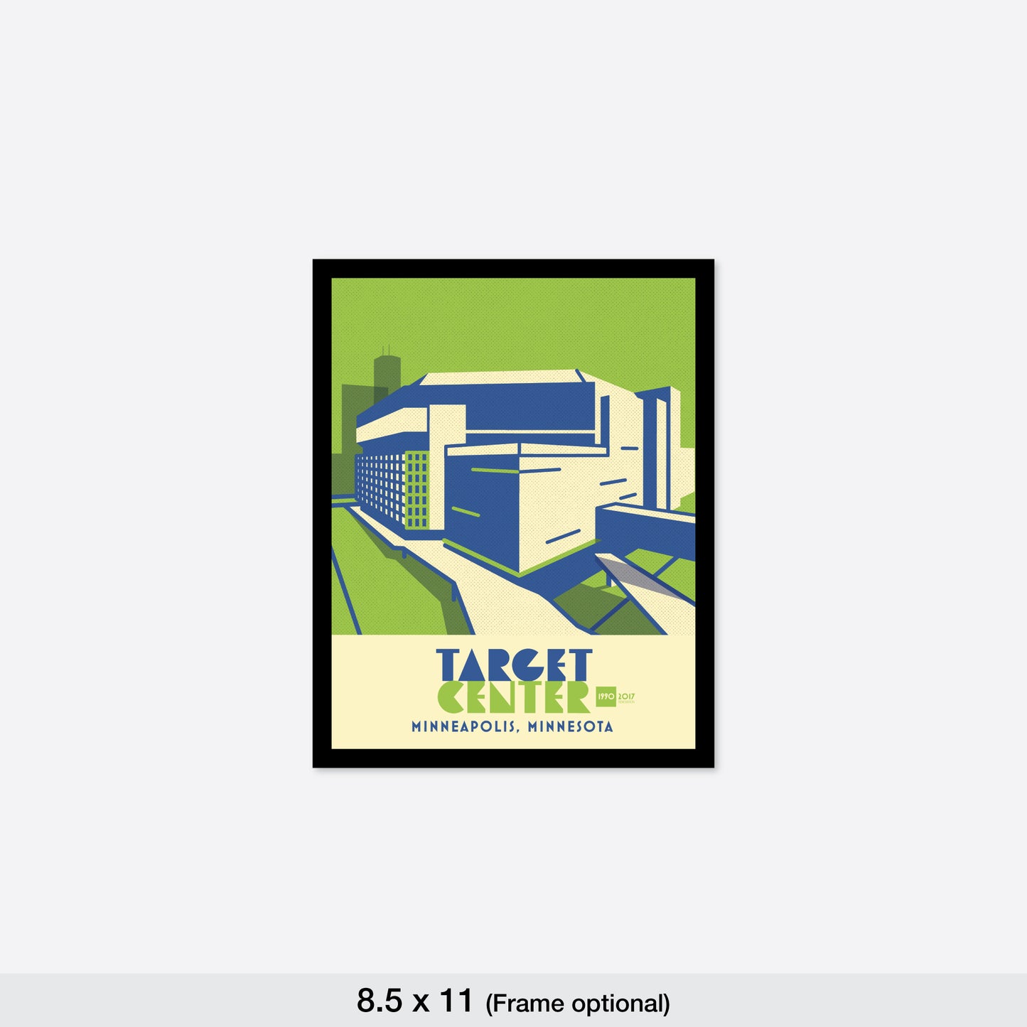 Target Center Back View, Minneapolis, Minimalist Art
