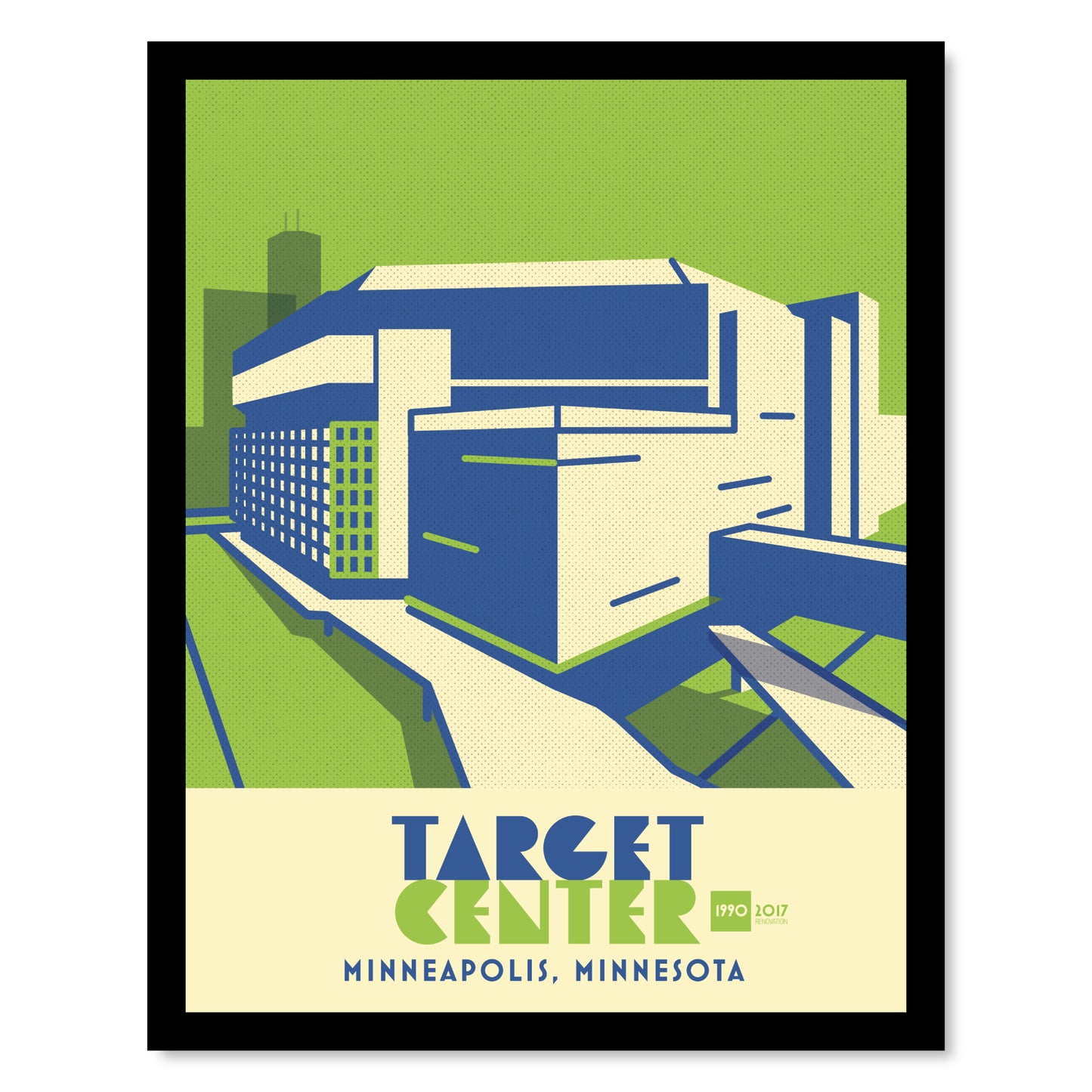 Target Center Back View, Minneapolis, Minimalist Art