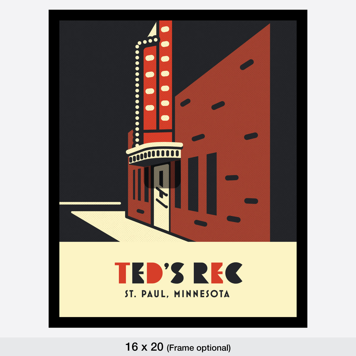 Ted's Rec, St. Paul, Minnesota, Minimalist Art