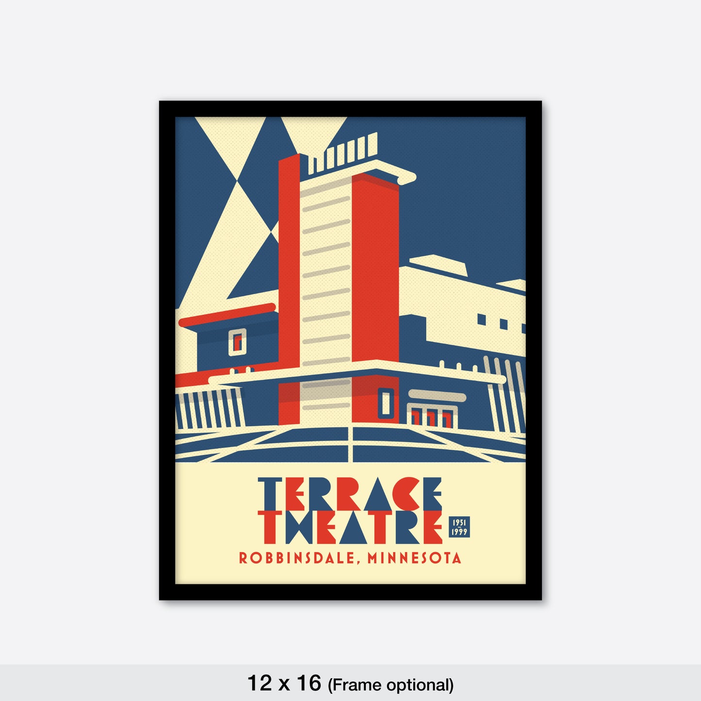The Terrace Theatre, Robbinsdale, Minnesota, Minimalist Art