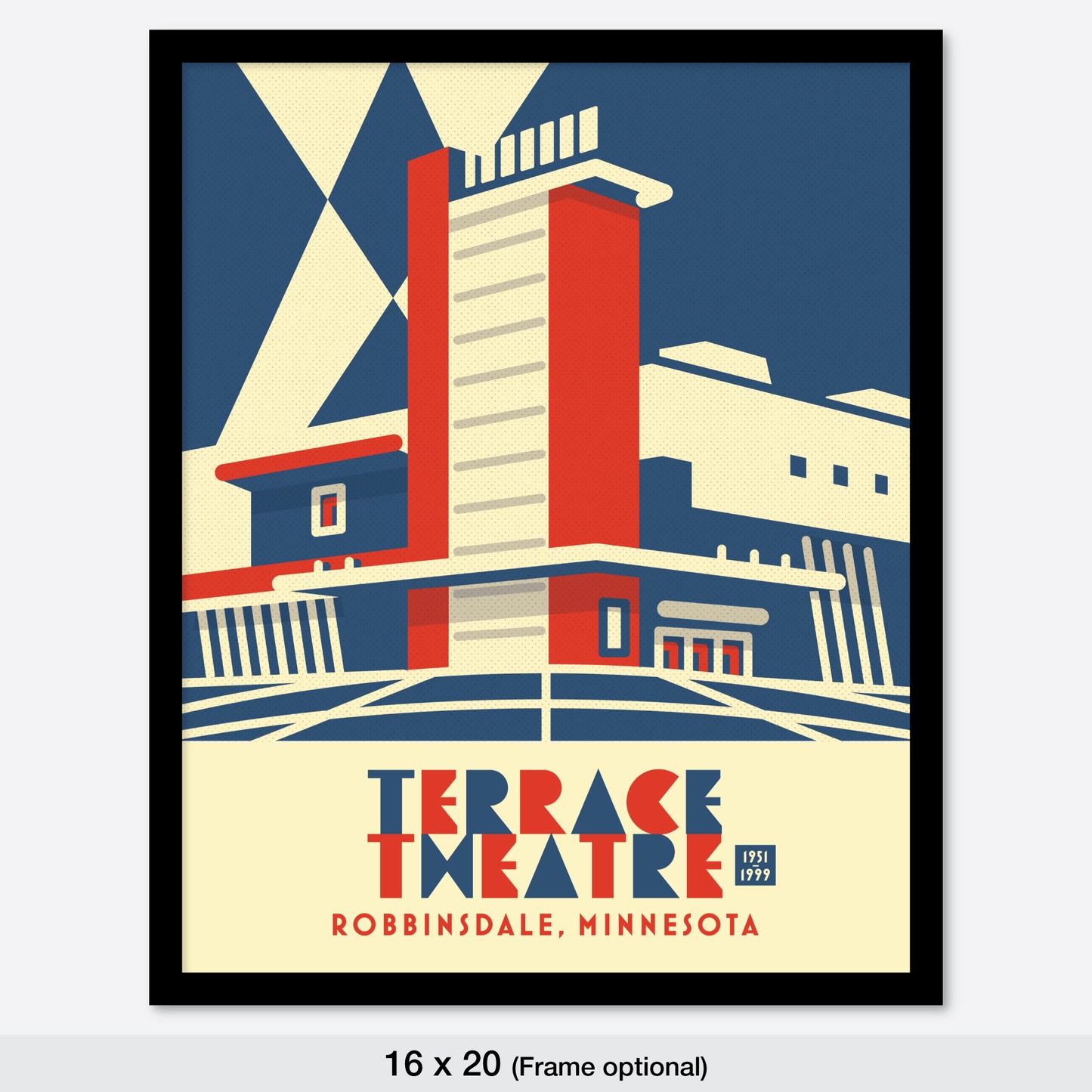 The Terrace Theatre, Robbinsdale, Minnesota, Minimalist Art
