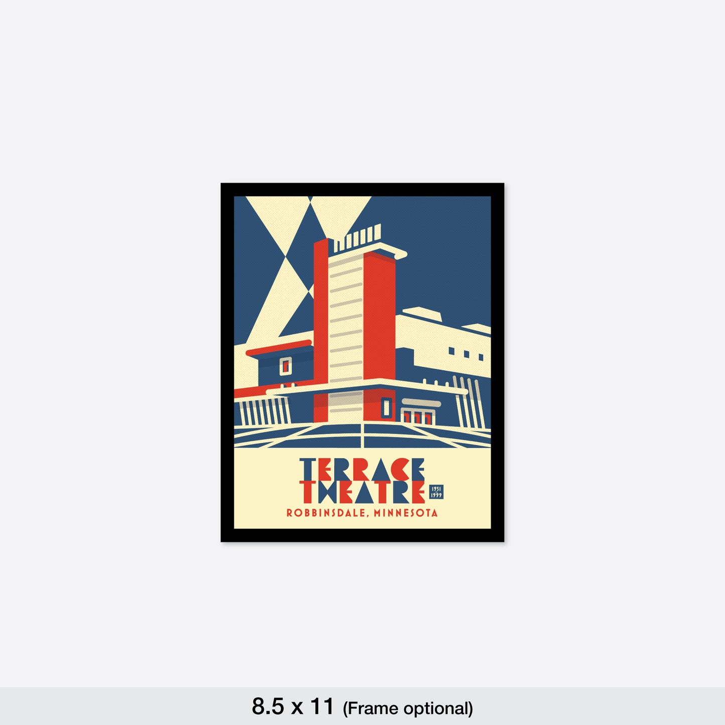 The Terrace Theatre, Robbinsdale, Minnesota, Minimalist Art