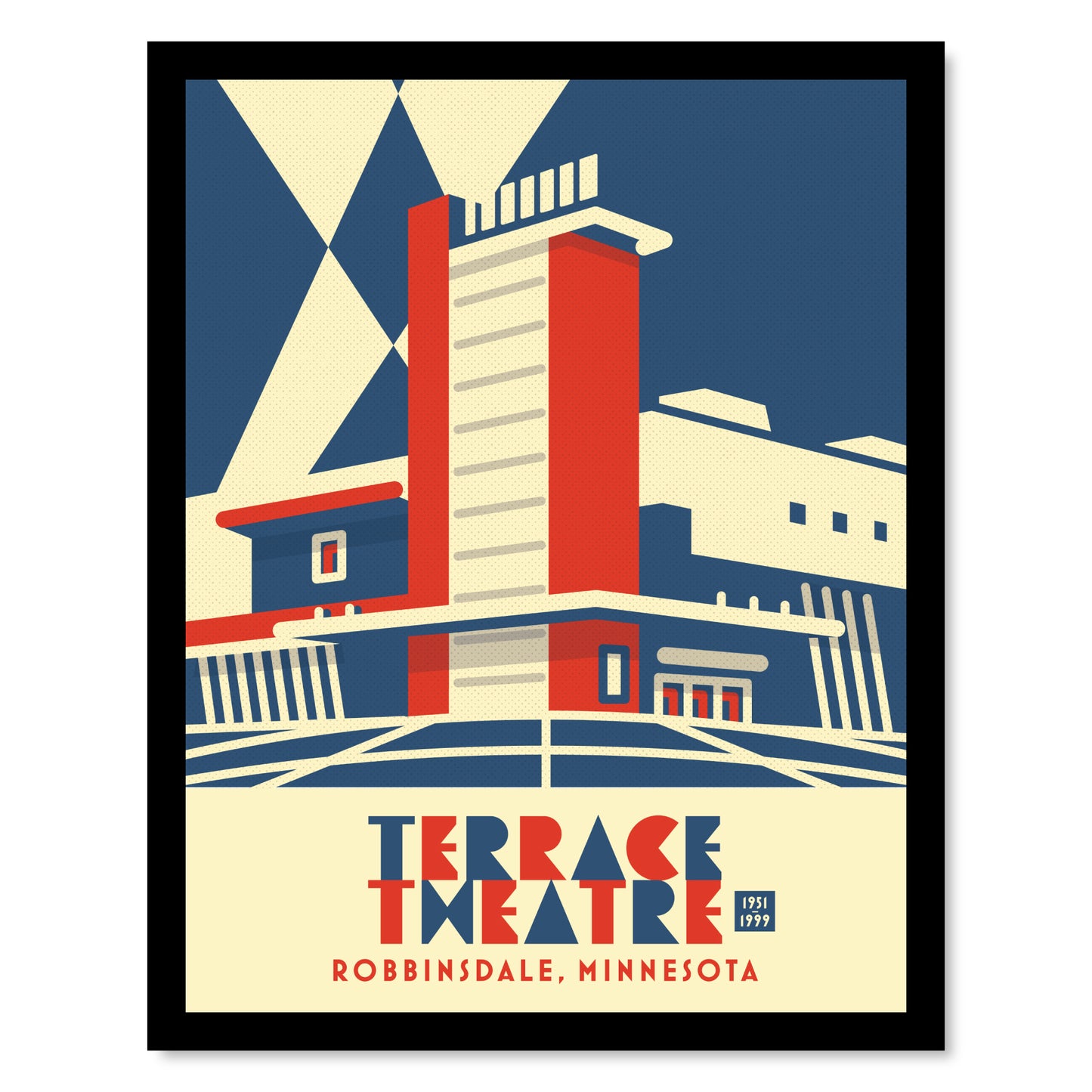 The Terrace Theatre, Robbinsdale, Minnesota, Minimalist Art