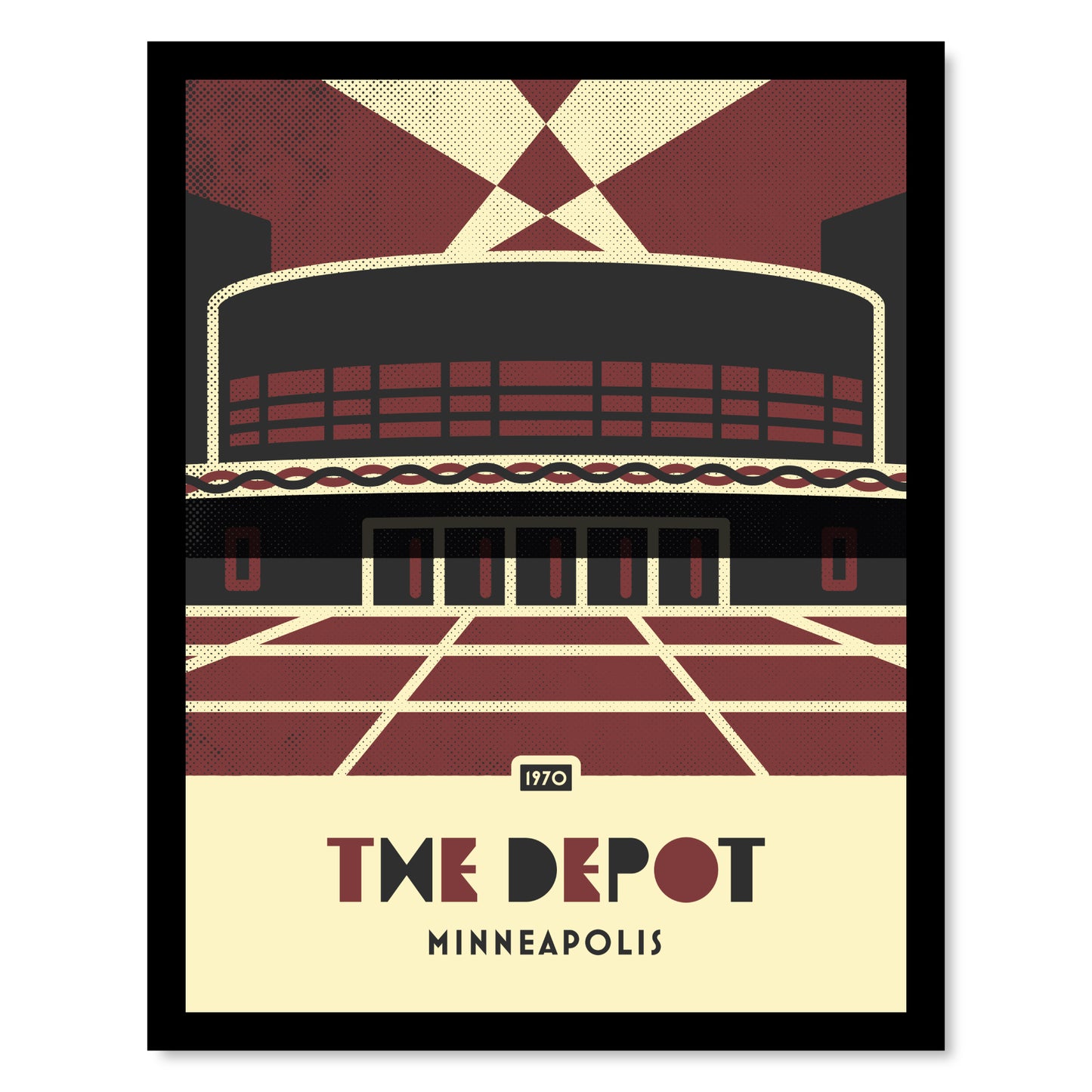 First Avenue Evolution, Minimalist, set of 4, Framed