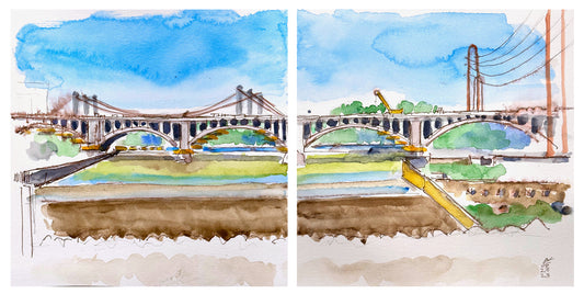 Third Avenue Bridge (Diptych), 05.23.23