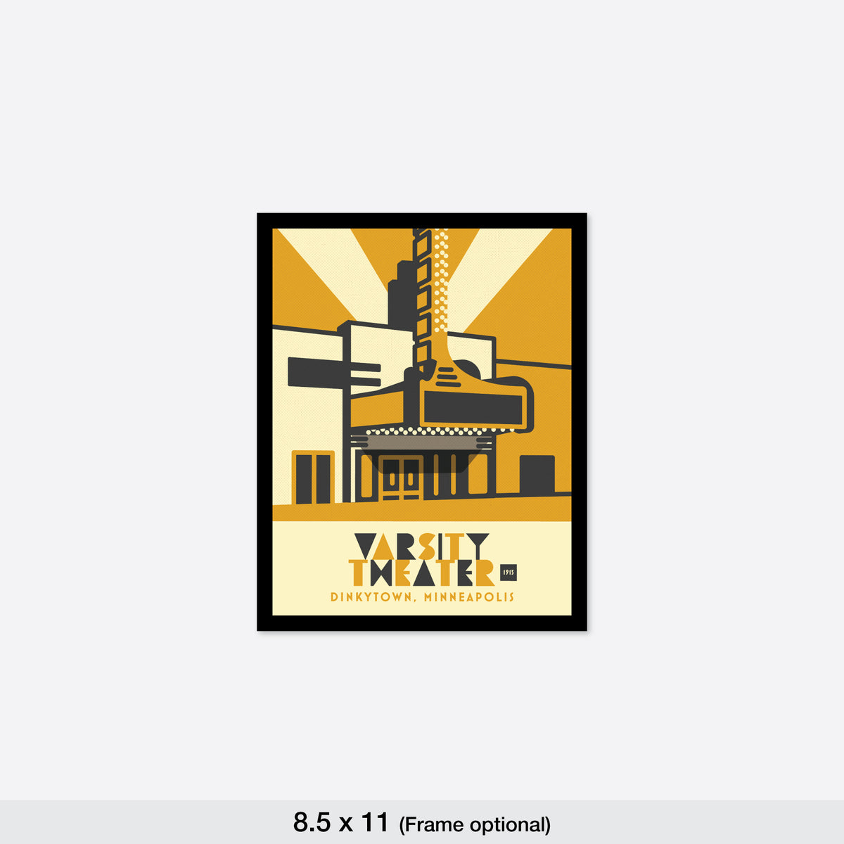 Varsity Theater, Dinkytown, Minneapolis, Minnesota, Minimalist Art