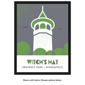 Witch's Hat, Minneapolis, Minnesota, Minimalist Art, Poster Print