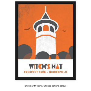 Witch's Hat, Minneapolis, Minnesota, Minimalist Art, Poster Print