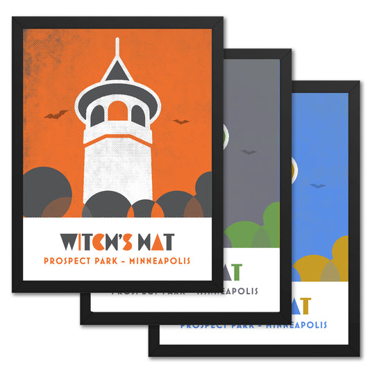 Witch's Hat, Minneapolis, Minnesota, Minimalist Art, Poster Print