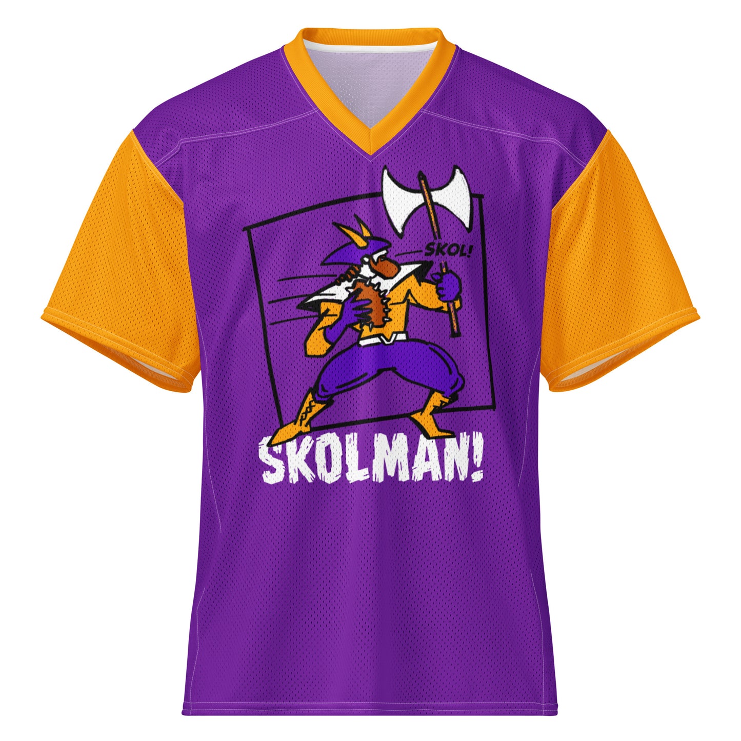 Skolman! Orignal superhero drawing, Minnesota football jersey