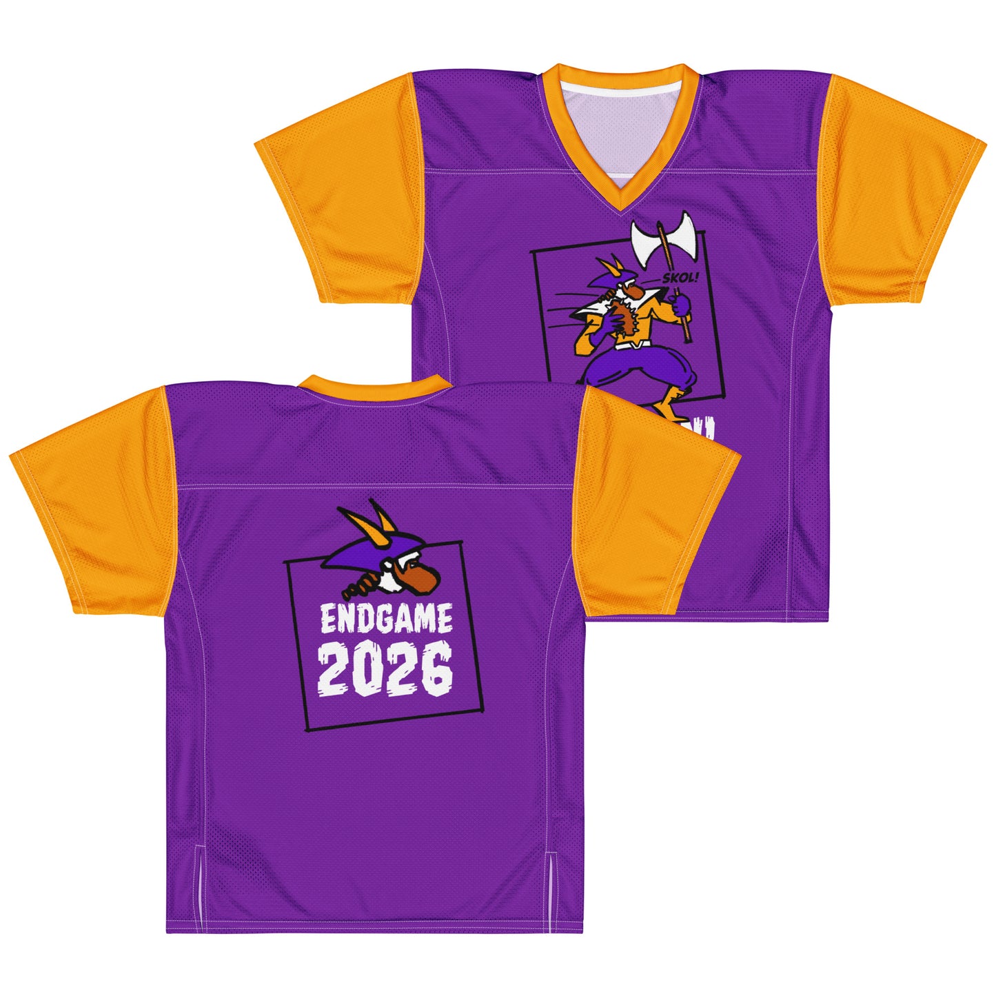 Skolman! Orignal superhero drawing, Minnesota football jersey