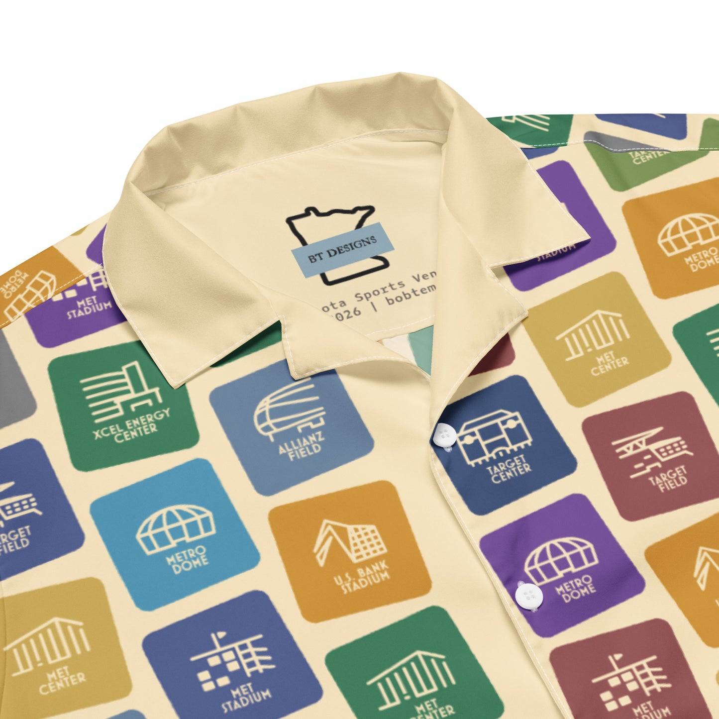 Minnesota Sports Venues Button-up Shirt