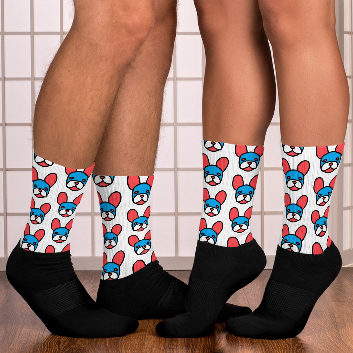 Pop-Art French Bulldog Socks