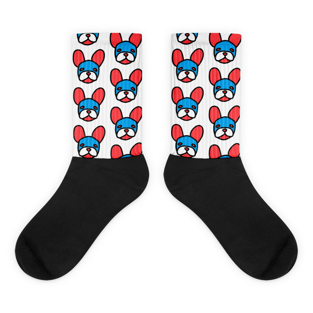 Pop-Art French Bulldog Socks