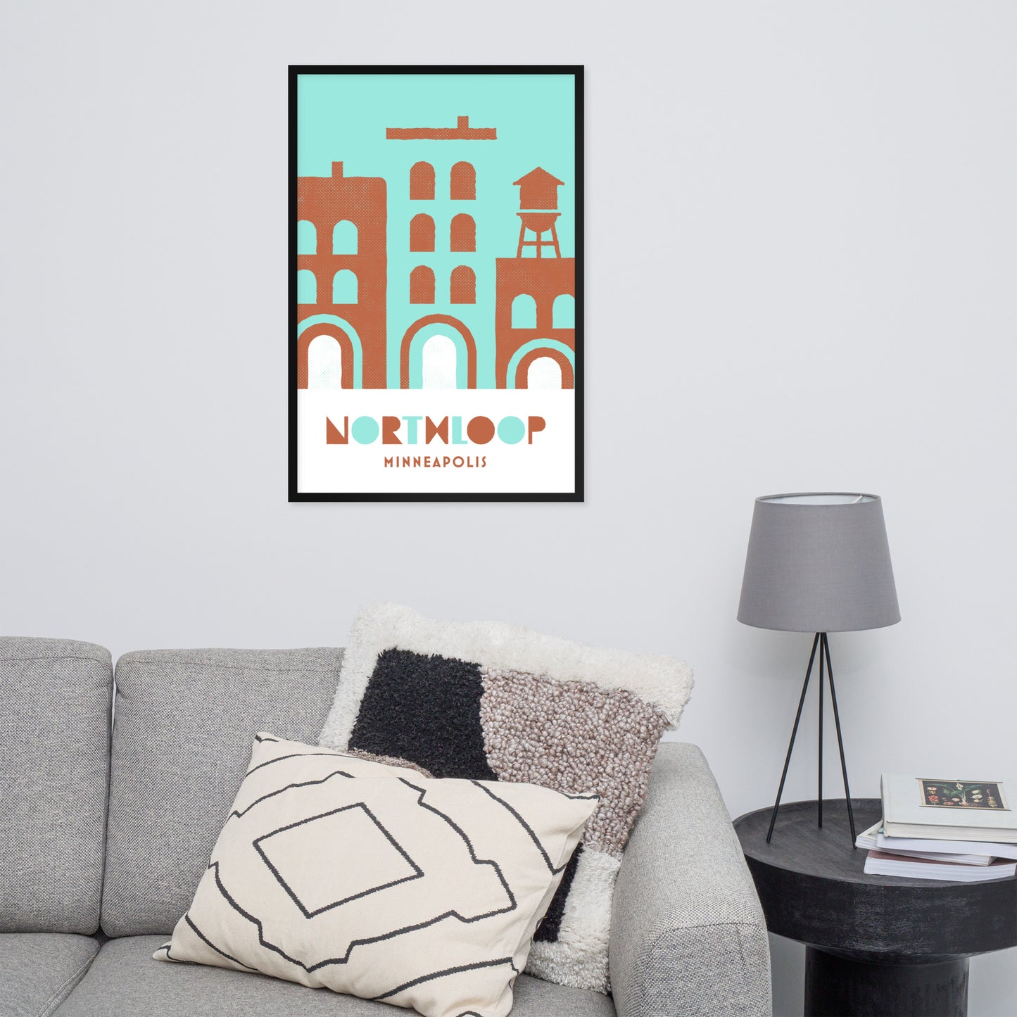 Northloop Minneapolis, Minnesota Minimalist Art, Poster Print