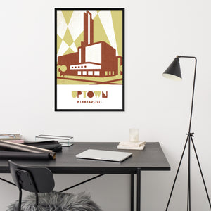 Uptown Minneapolis, Minnesota, Minimalist Art, Poster Print