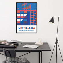 Metropolitan Stadium, Minneapolis, Minnesota, Minimalist Art, Poster Print