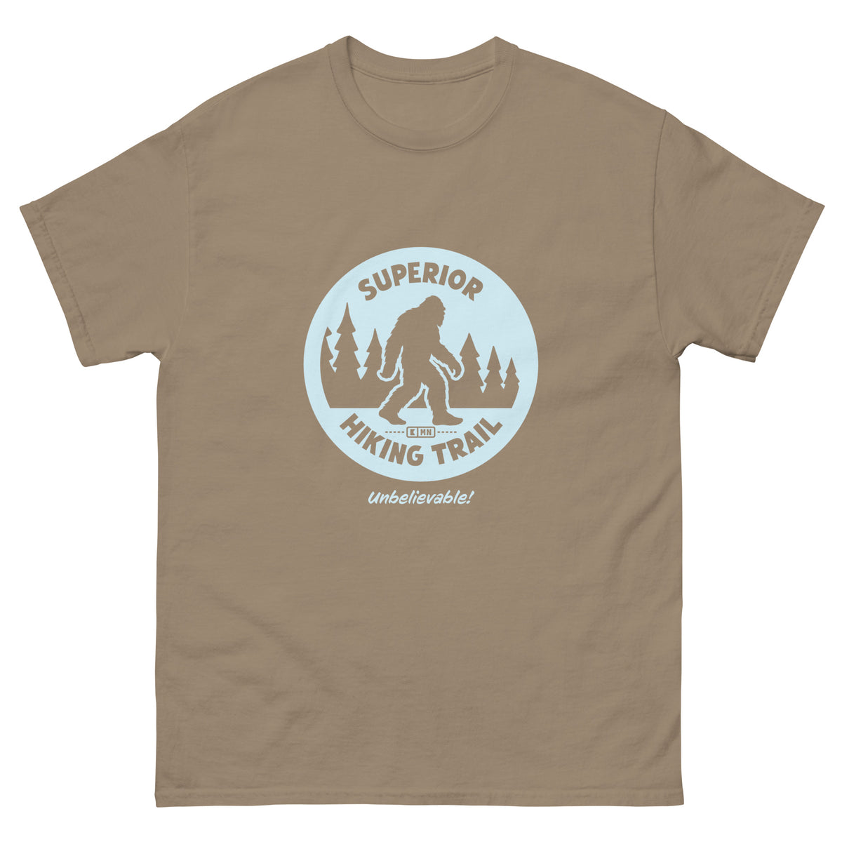 Bigfoot on the Superior Hiking Trail! Standard Quality Unisex T-shirt