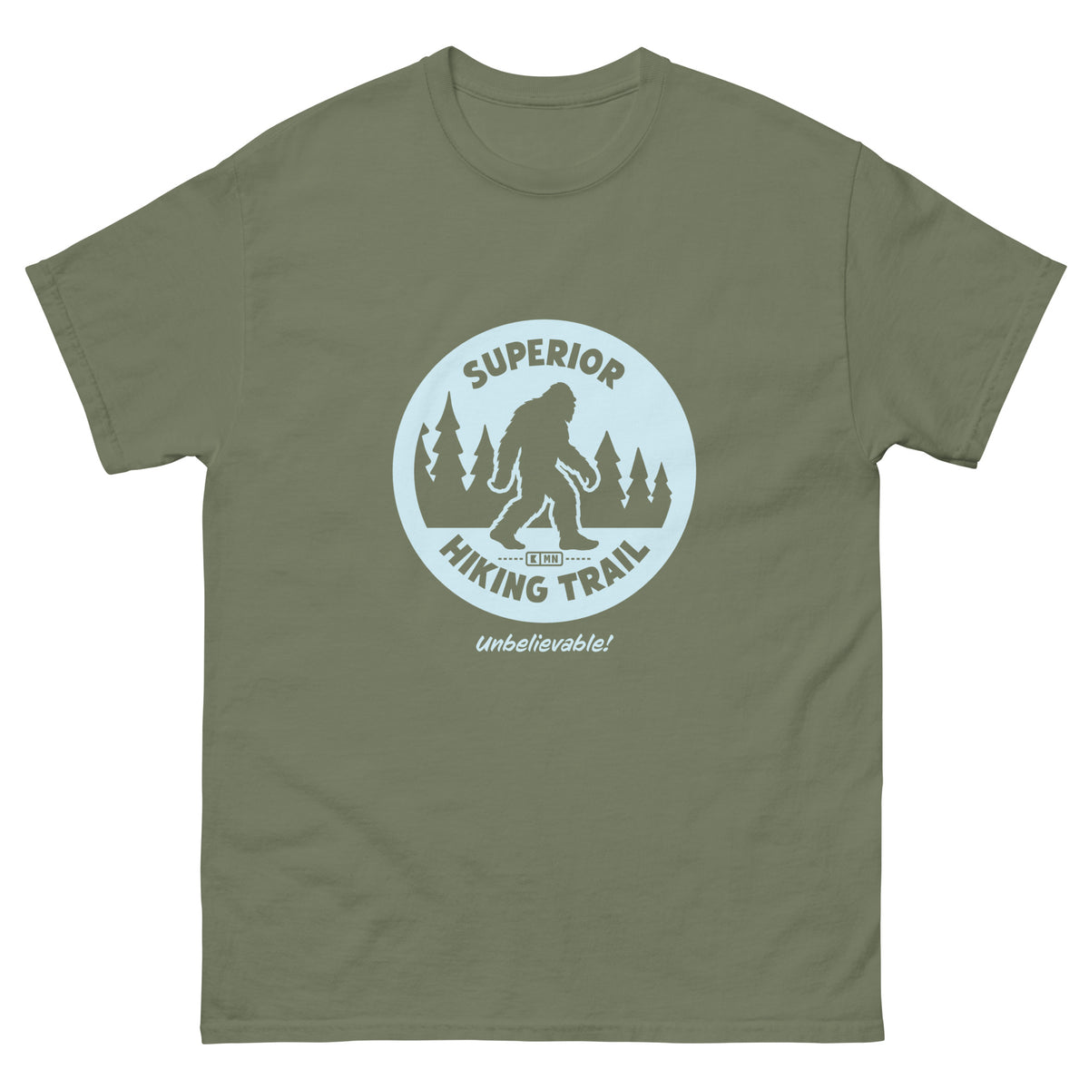 Bigfoot on the Superior Hiking Trail! Standard Quality Unisex T-shirt