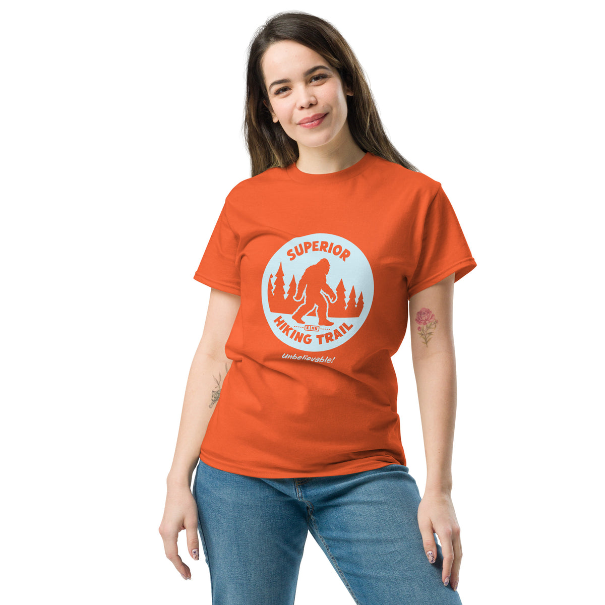Bigfoot on the Superior Hiking Trail! Standard Quality Unisex T-shirt