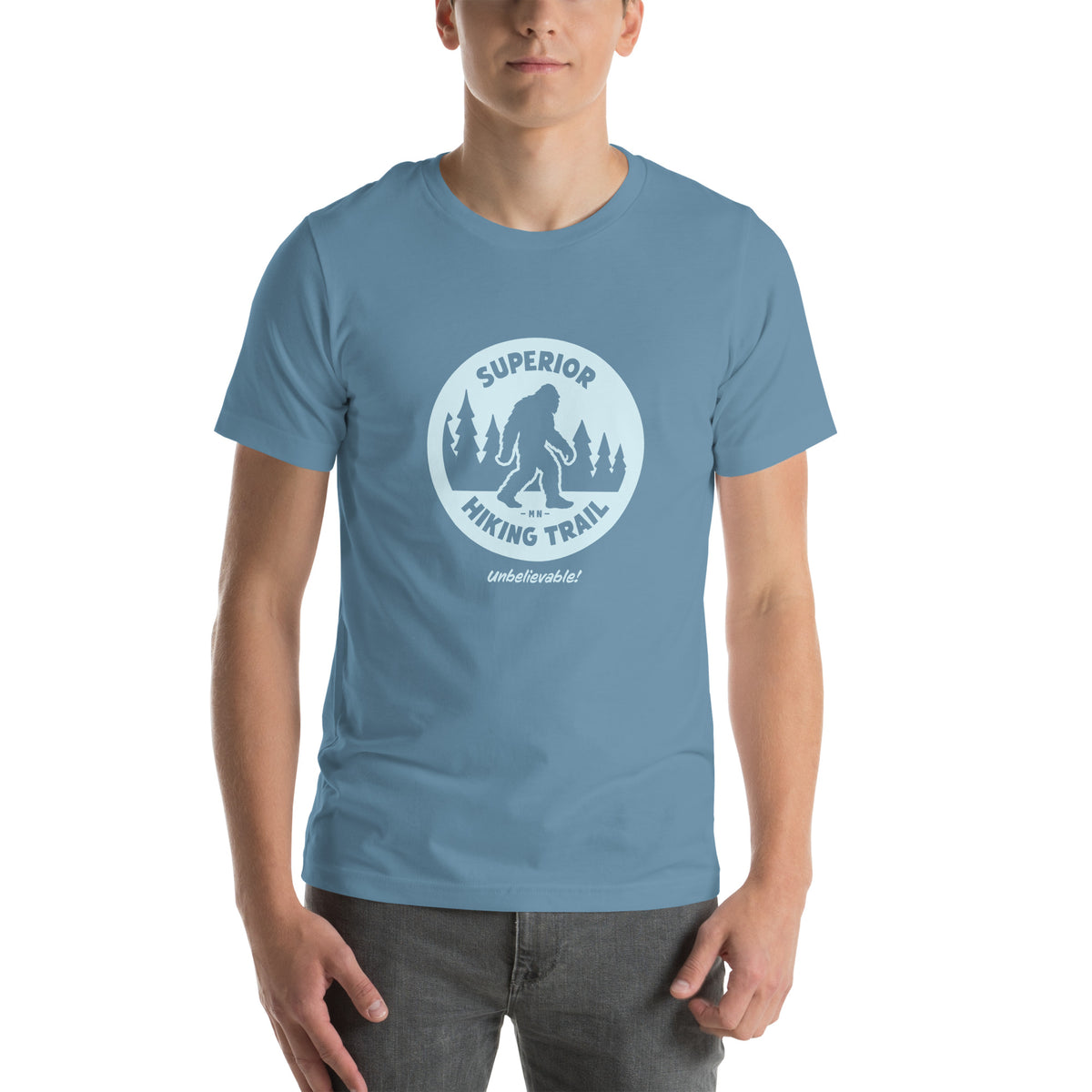 Bigfoot on the Superior Hiking Trail! Classy Unisex t-shirt