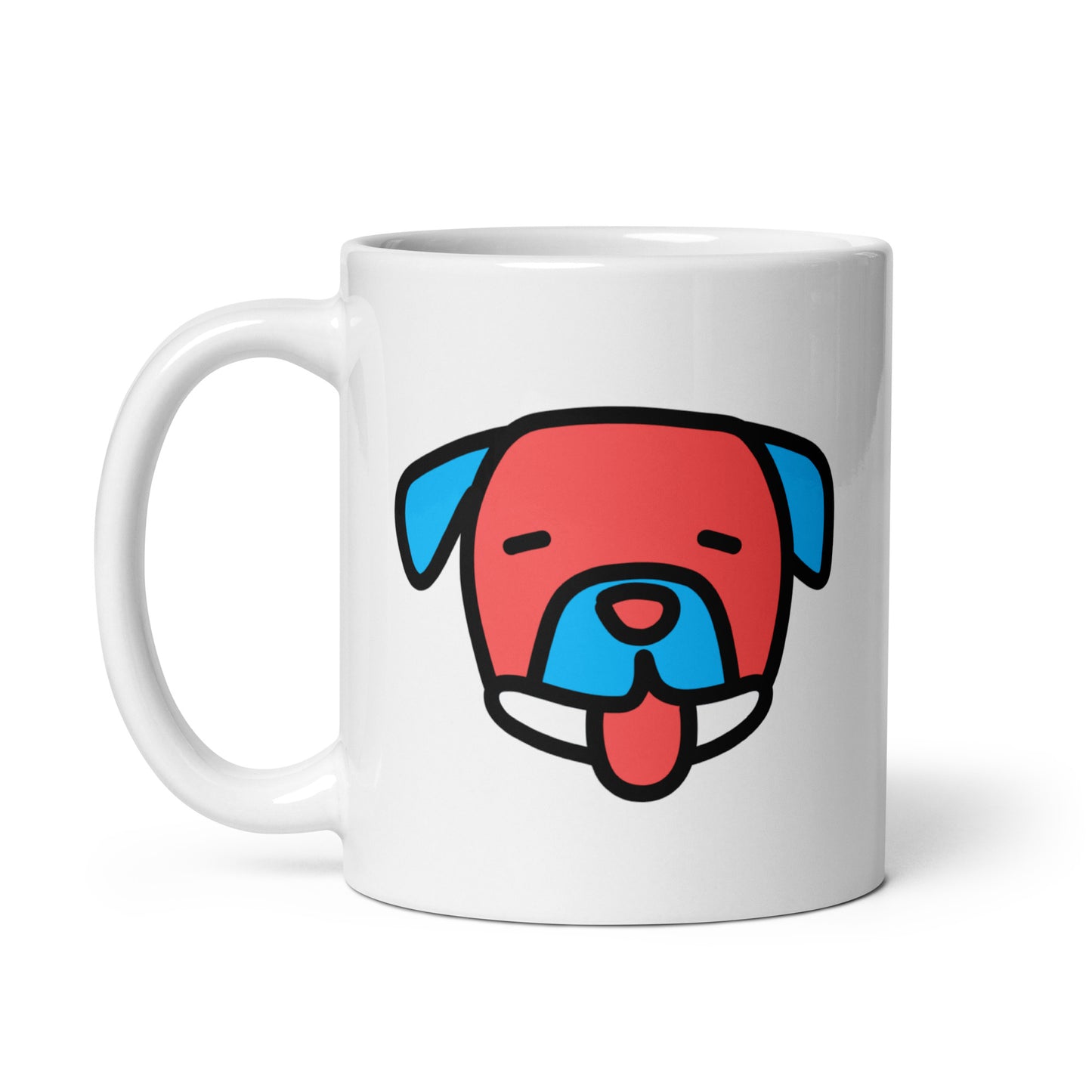 Pop-Art Pitbul, with Custom Name, Coffee Mug